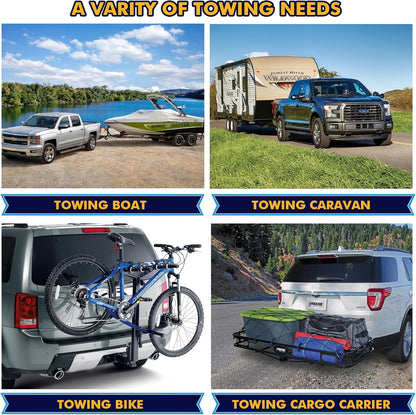 Trailer Hitch for Dodge Ram 1500(2019-2024), 2-inch Hitch Receiver with Bolts, Tow Hitch with Anti-Rust Gloss Powder Coat, Black Trailer Hitch Kit