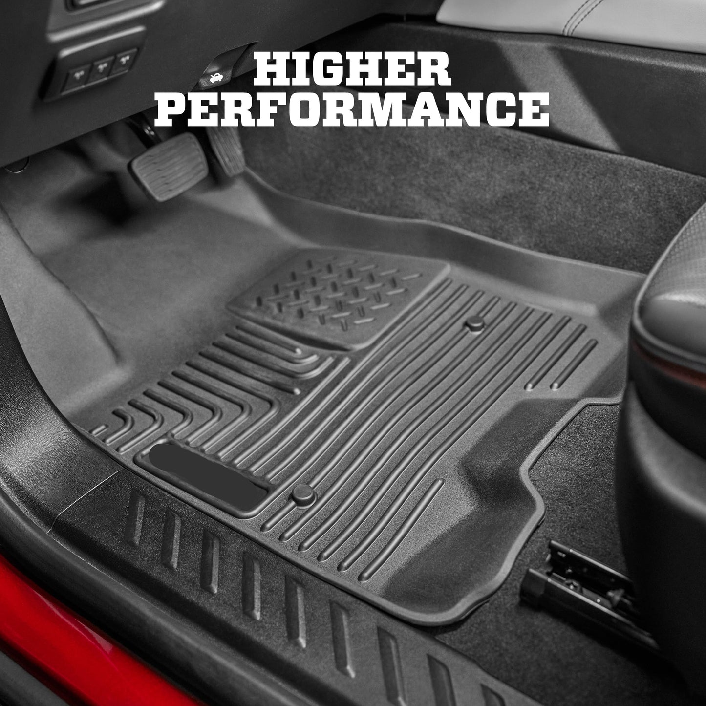 Weatherbeater Floor Mats (3-PCS) for 2019-2025 Chevy/GMC 1500 & 2020-2025 2500/3500 Crew Cab (Black) - 94021