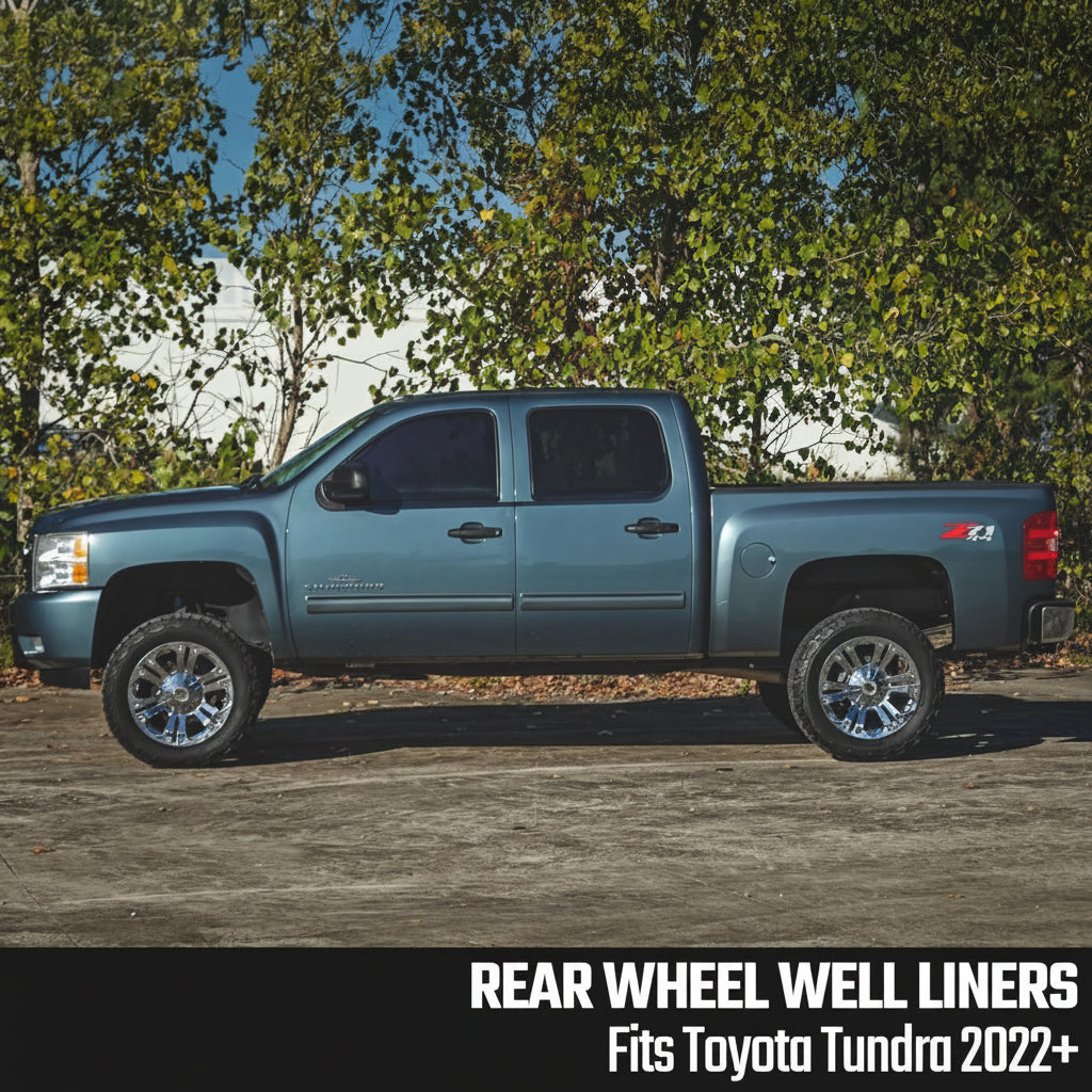 Bolt-On Rear Wheel Well Liners for 2007-2013 Silverado 1500 & 2007-2010 Silverado HD - USA-Made