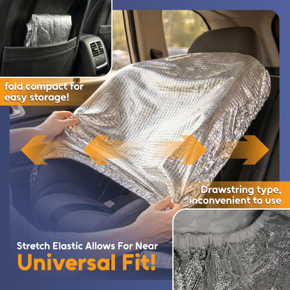 Car Seat Sun Shade Cover, Heat Reflective Protector
