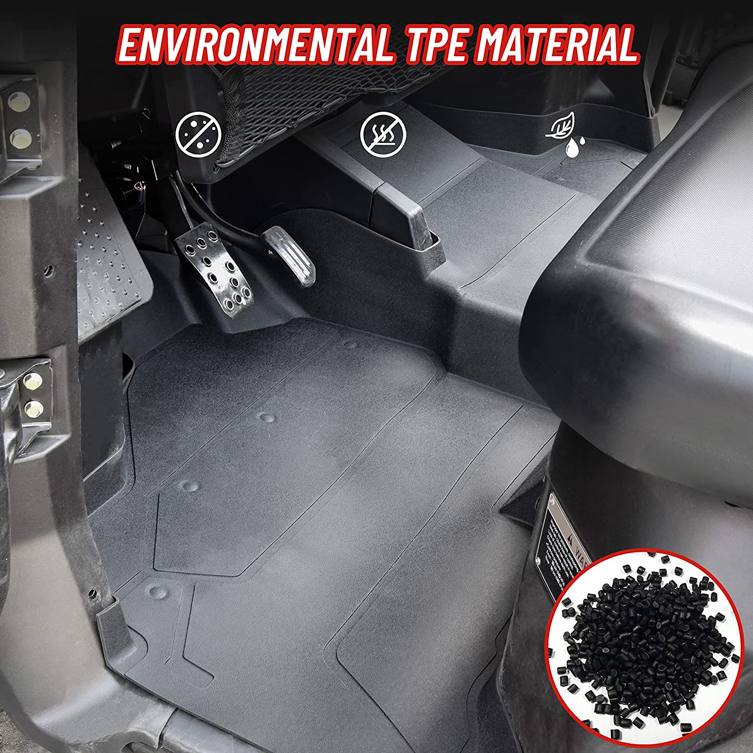 Front Floor Mats for Honda Pioneer 1000 2016-2023 - OHMU