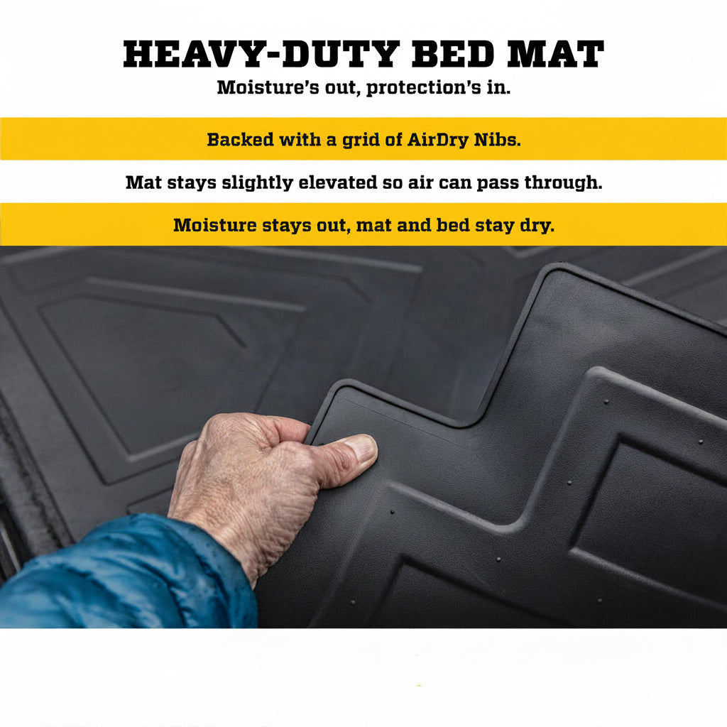 Custom Bed Liner for 2015-2026 Ford F-150 & Lightning 5'7" Bed - 1-Piece Black, 16008 (Not for Drop-in Liners)