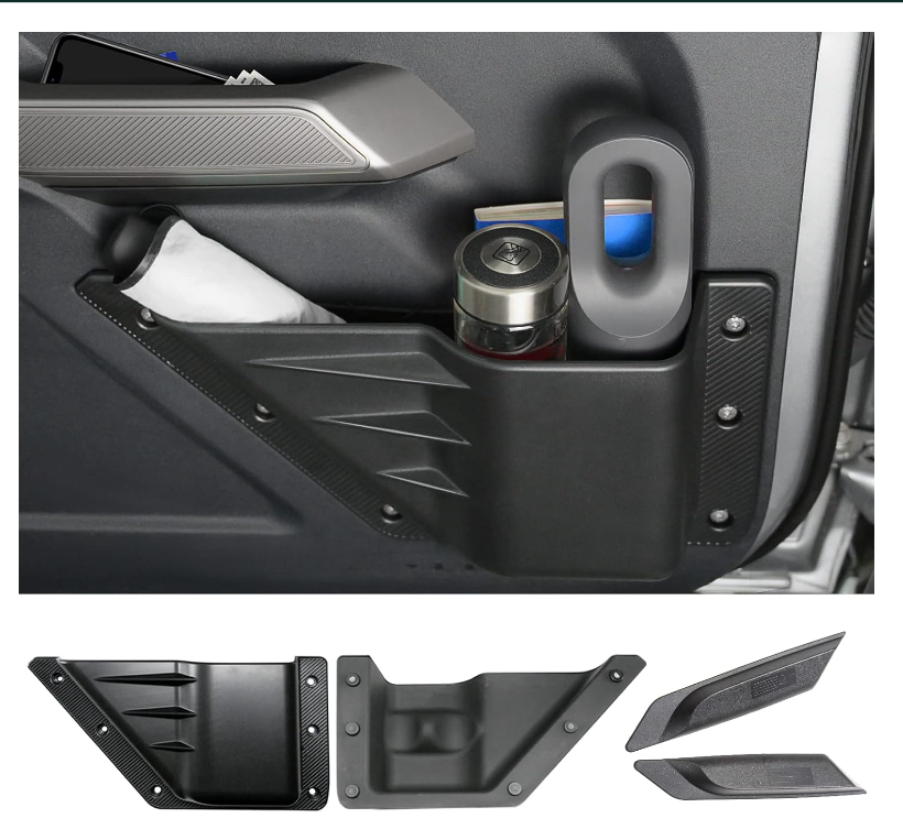 2/4-Door Front Door Storage Pockets for Ford Bronco Accessories 2021- 2024 - OHMU
