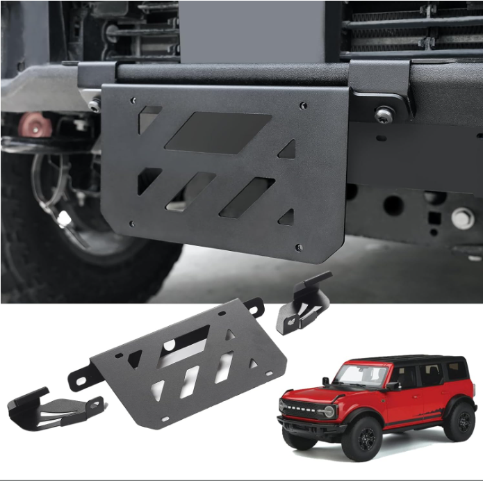 2/4-Door  Iron License Plate Bracket for Ford Bronco 2021 - 2024 - OHMU