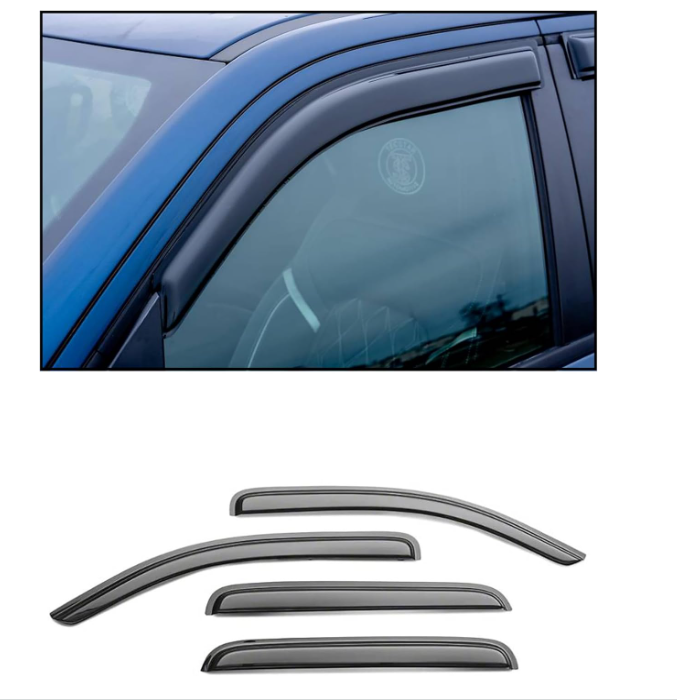 Premium Smoke Shatterproof Window Deflectors for Ford Bronco Sport 2021+ - OHMU