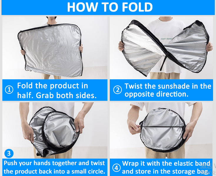 Front Window Foldable Windshield Sunshade for Ford Bronco 2021-2024(Not for Sport) - OHMU