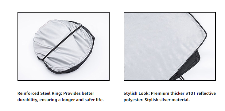 Front Window Foldable Windshield Sunshade for Ford Bronco 2021-2024(Not for Sport) - OHMU