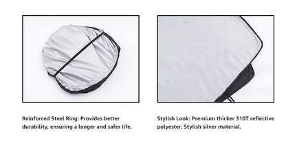 Front Window Foldable Windshield Sunshade for Ford Bronco 2021-2024(Not for Sport) - OHMU