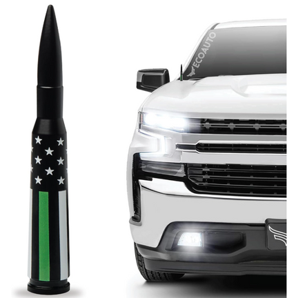 50 Cal Military Grade Aluminum Bullet Antenna Fits All Chevy & GMC Truck Model - OHMU