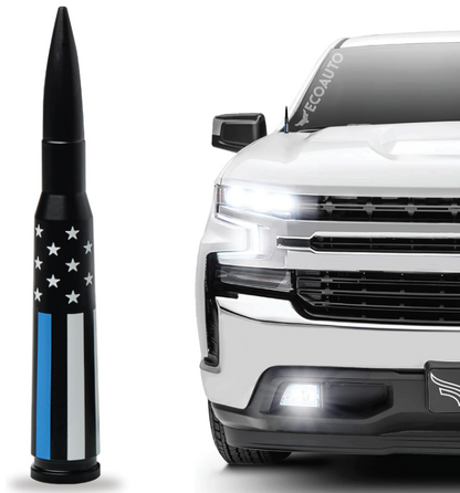 50 Cal Military Grade Aluminum Bullet Antenna Fits All Chevy & GMC Truck Model - OHMU