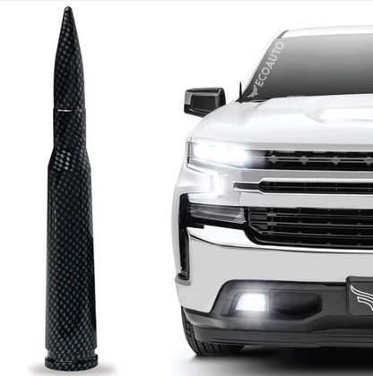 50 Cal Military Grade Aluminum Bullet Antenna Fits All Chevy & GMC Truck Model - OHMU