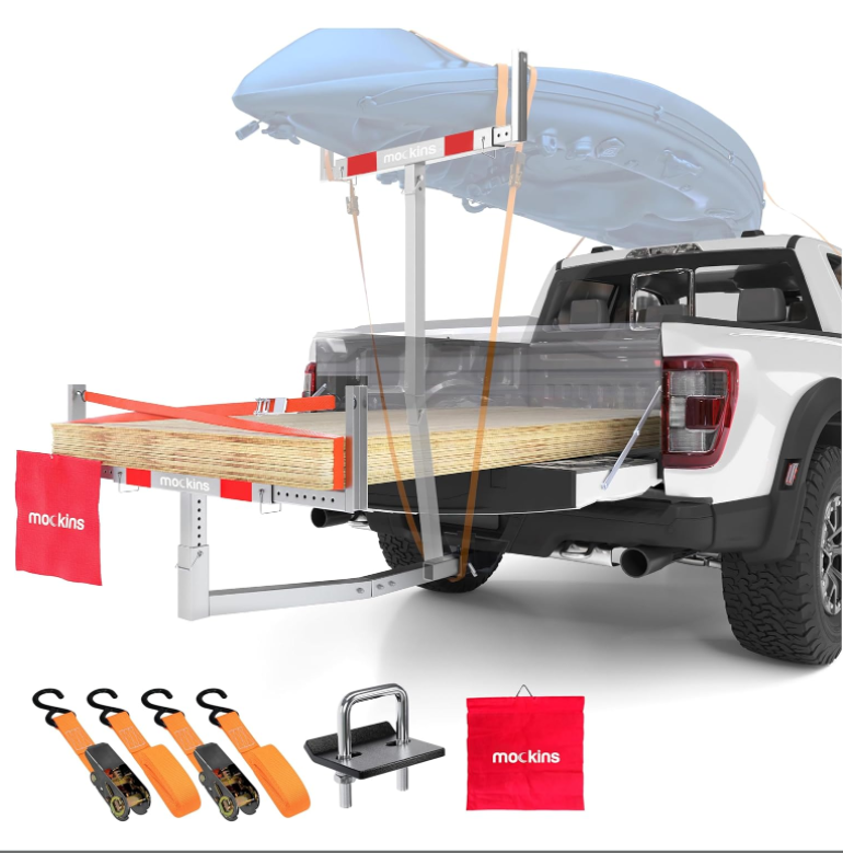 750Lbs 2-in-1 All-Weather Steel Cap Truck Bed Extender - OHMU