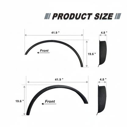Heavy Duty Carbon Steel Fender Flares for Bronco 2-Door