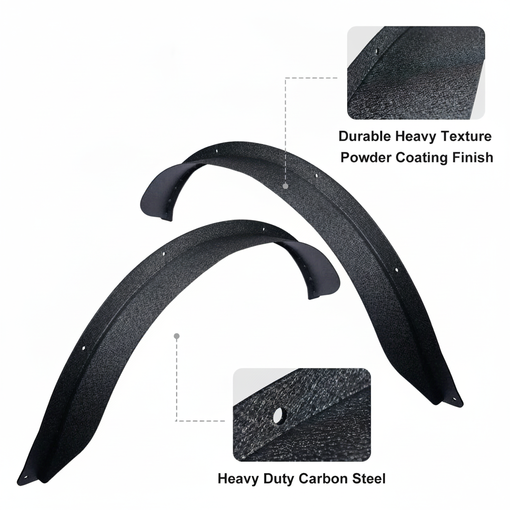 Heavy Duty Carbon Steel Fender Flares for Bronco 2-Door