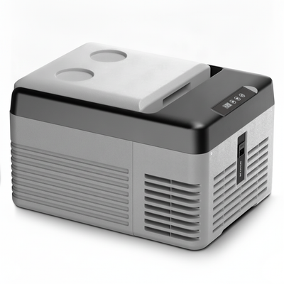 Portable 12V Electric Car Cooler 9L, AC/DC Fridge for Truck, RV, Camping