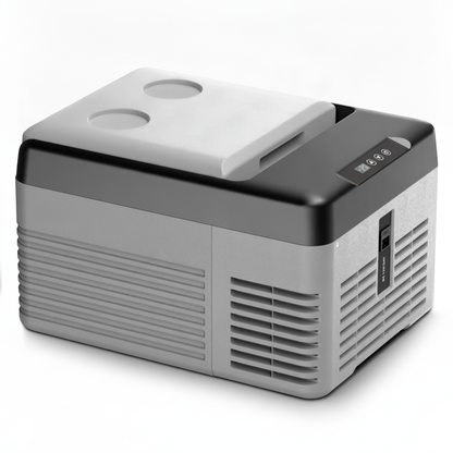 Portable 12V Electric Car Cooler 9L, AC/DC Fridge for Truck, RV, Camping