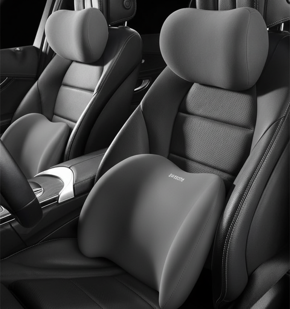 Car Lumbar Support Pillow and Neck Support for Car