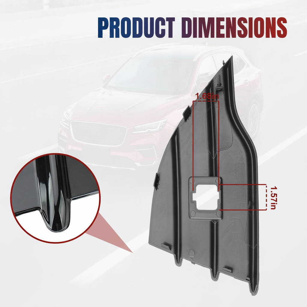 Front Bumper Fog Light Cover Trim for Ford Escape