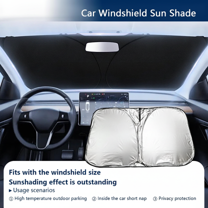 Foldable Car Windshield Sun Shade, Blocks Heat, Keeps Interior Cool