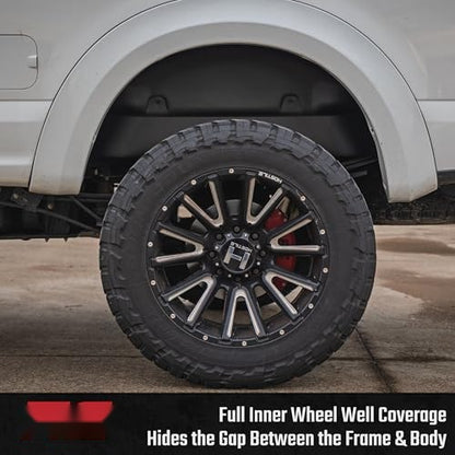 Rear Wheel Well Liners for Ford F-250/F-350 Super Duty (2017-2026)Made in USA