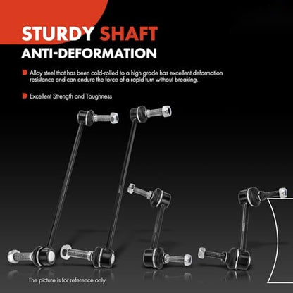 Front & Rear Sway Bar Link Kit for 2011-2019 Ford Explorer & 2013-2019 Police Interceptor Utility, 4-Piece