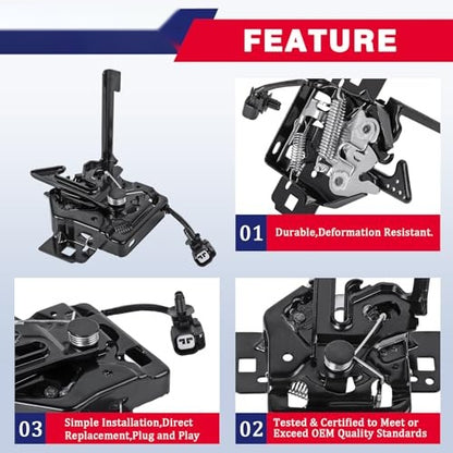 Front Hood Latch Lock Assembly for 2015-2020 Ford F150, FL3Z-16700-B Fit