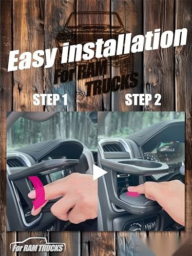 Vent Cup Holder Mount for 2019–2025 Ram 1500 DT, 2500 HD & 3500 HD (Excludes Classic Models)