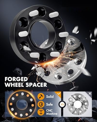 1.5" Forged Hubcentric Wheel Spacers for 2021-2026 Ford Bronco and 2019-2026 Ford Ranger,4-Pack