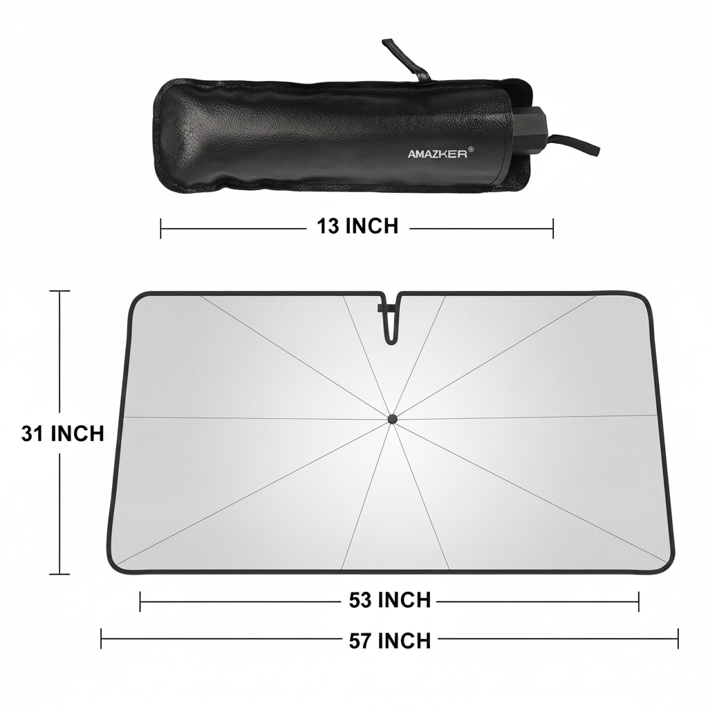 Car Windshield Sun Shade Umbrella, UV Blocker