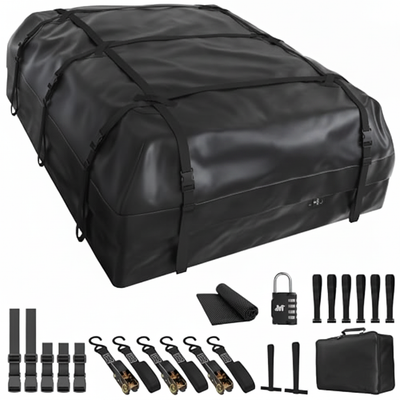 XXL 40 CuFt Car Roof Bag, 72"x48"x20" Soft-Shell 840D