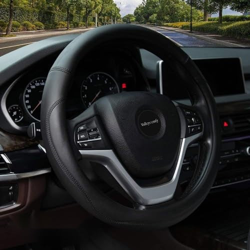 Microfiber Leather Steering Wheel Cover Universal 15 inch