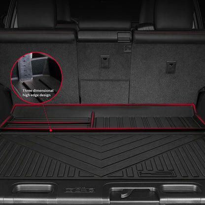 5 Seats Floor Mats Cargo Trunk Liner and Rear Seat Backrest Mats for 2013-2023 2024 Toyota 4Runner