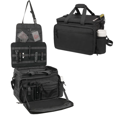 Tactical Patrol Bag - MOLLE Law Enforcement Seat Organizer with Quick-Access Hooks