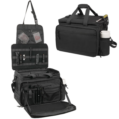 Tactical Patrol Bag - MOLLE Law Enforcement Seat Organizer with Quick-Access Hooks