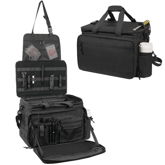 Tactical Patrol Bag - MOLLE Law Enforcement Seat Organizer with Quick-Access Hooks