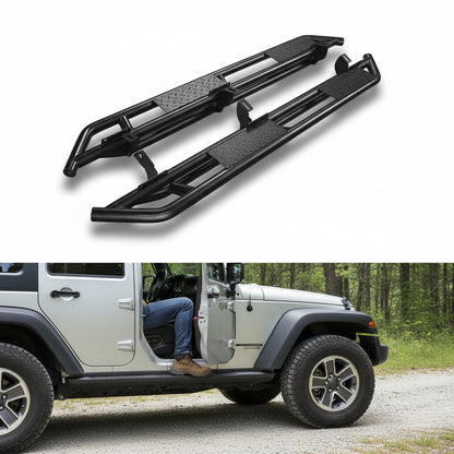 Heavy-Duty Running Boards for 2007-2018 Jeep Wrangler JK 4-Door Only