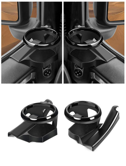 Door Cup Holder (2-PCS) for 2018-Present Jeep Wrangler JL & Gladiator JT - Fits 30 oz Bottles
