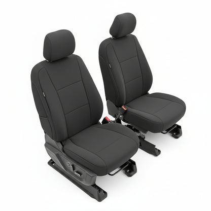 Neoprene Front Seat Covers for 2015-2022 Ford F-150 & 2017-2022 Super Duty (Black)