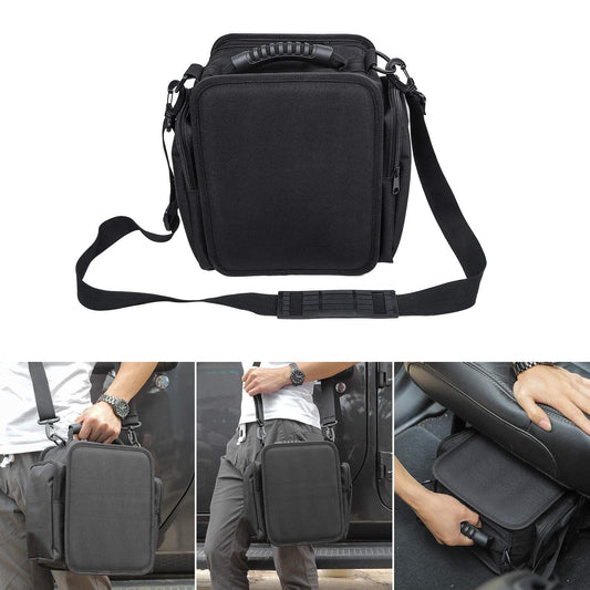 Under Seat Storage Bag for 2007-2025 Jeep Wrangler JK/JL & Gladiator - Portable Tool Organizer