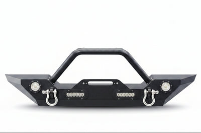 Jeep Wrangler JL/JLU/JT & JK Front Bumper (2007-2025) with Winch Plate & LED Lights