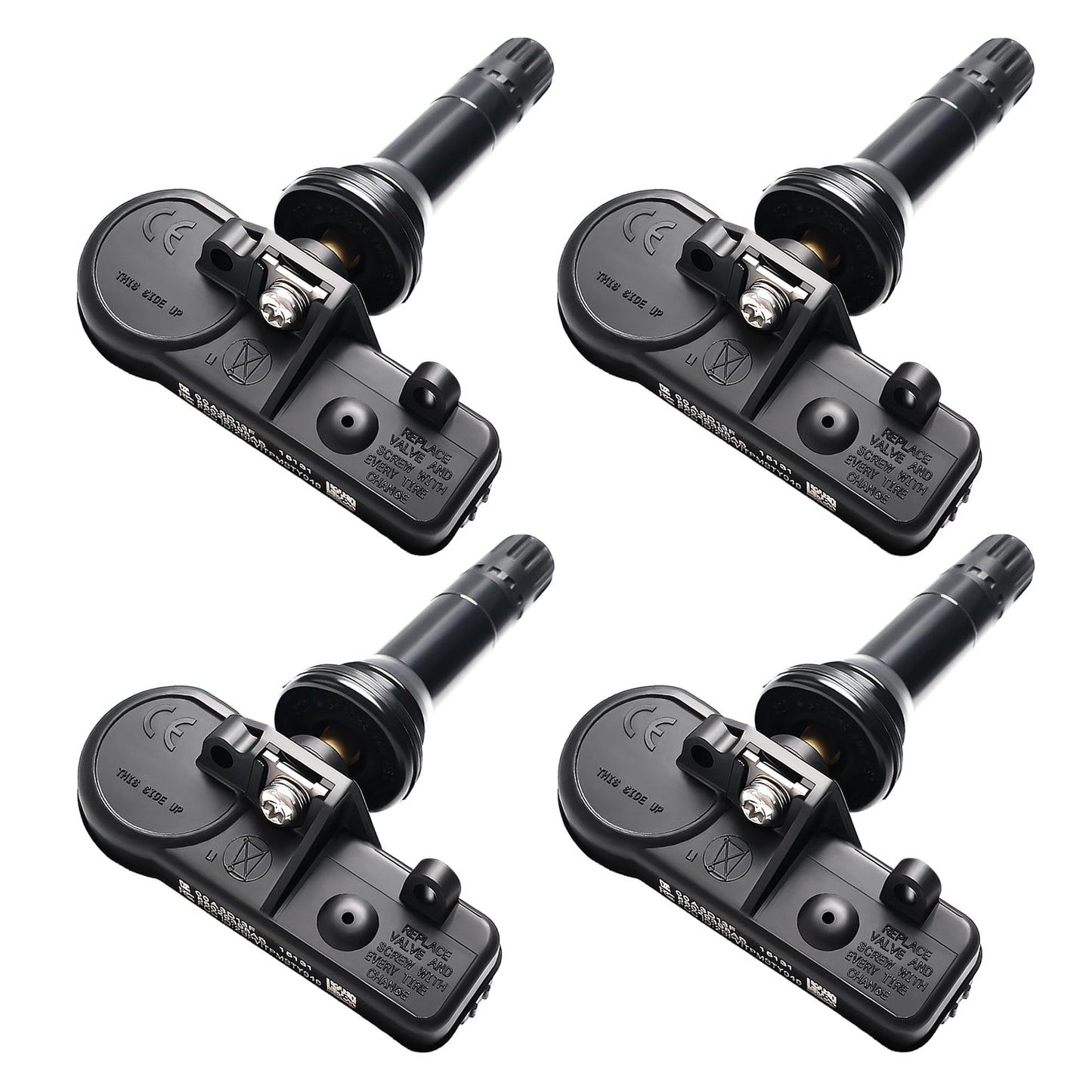 4-PCS 433MHz TPMS Sensor Kit for Jeep Wrangler JK & Dodge Ram/Charger - Replaces 56029398AB/68142397AA
