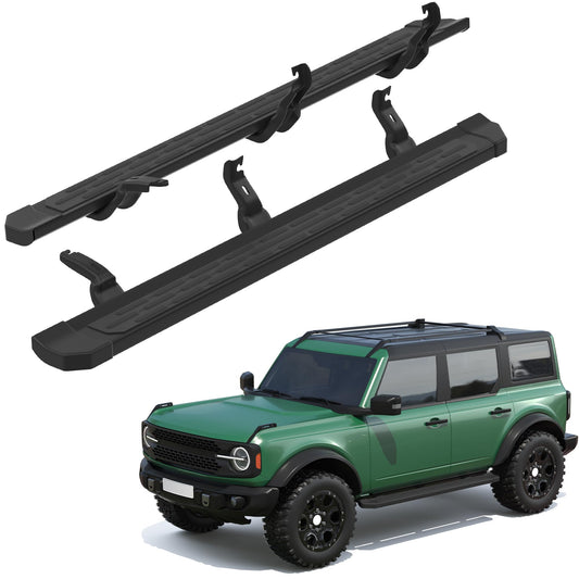 Aluminum Running Boards for 2021-2026 Ford Bronco 4-Door - Anti-Slip Side Steps