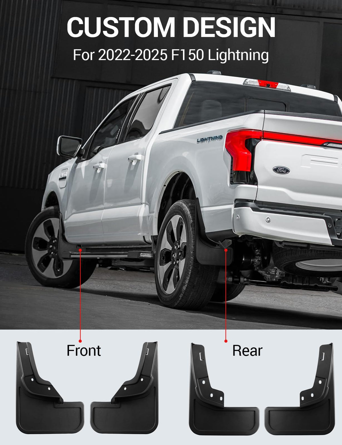 Mud Flaps Fit for 2021 2022 2023 Ford F150 (4pcs)