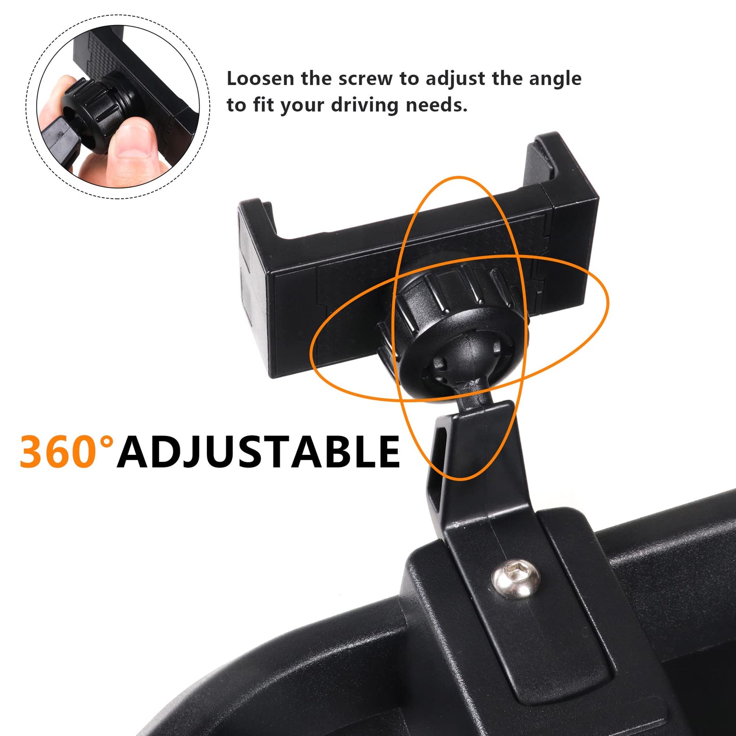 Phone Mount Compatible with Jeep Wrangler 2018-2023 JL JLU 2020-2023 Gladiator JT