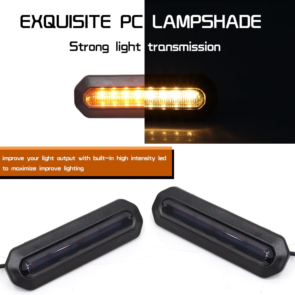 3PCS Front LED Grille Lights for Ford Bronco Accessories 2021 2022 2023 2024 2/4-Door