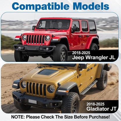 Magnetic Keyhole Covers for 2018-2026 Jeep Wrangler JL & Gladiator JT