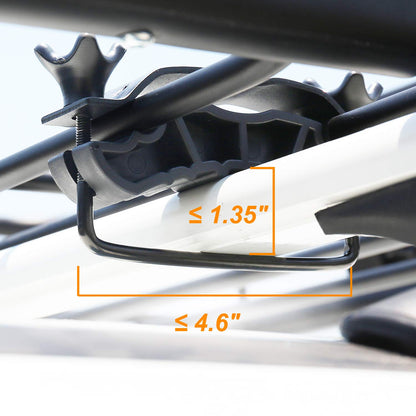 Upgraded 4” Fence Car Roof Basket with Extension - OHMU