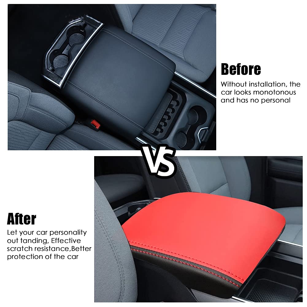 Anti-Scratch Leather Center Console Replace for 2019 - 2025 Dodge RAM 1500 2500 3500