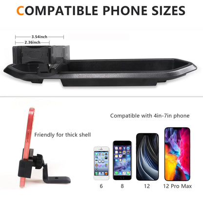 Phone Mount Compatible with Jeep Wrangler 2018-2023 JL JLU 2020-2023 Gladiator JT