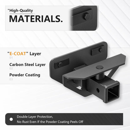 2 inch Trailer Hitch Receiver Compatible with 2003-2018 Dodge Ram 1500 & 2019-2023 Ram 1500 Classic & 2003-2013 Ram 2500 3500